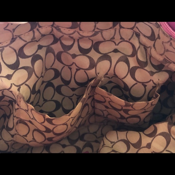 Coach pink purse - Picture 4 of 5